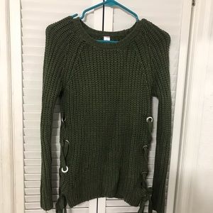 Knitted Sweater w/ cut outs